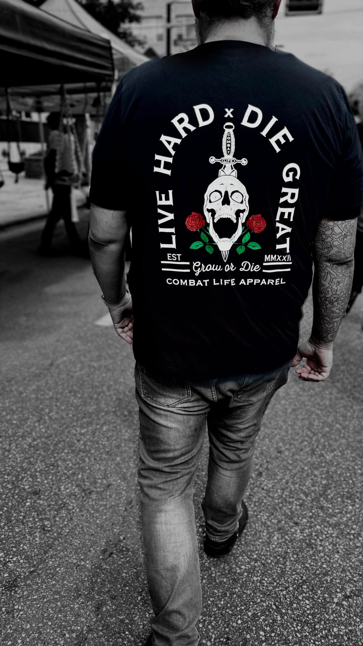 Live Hard x Die Great Tee