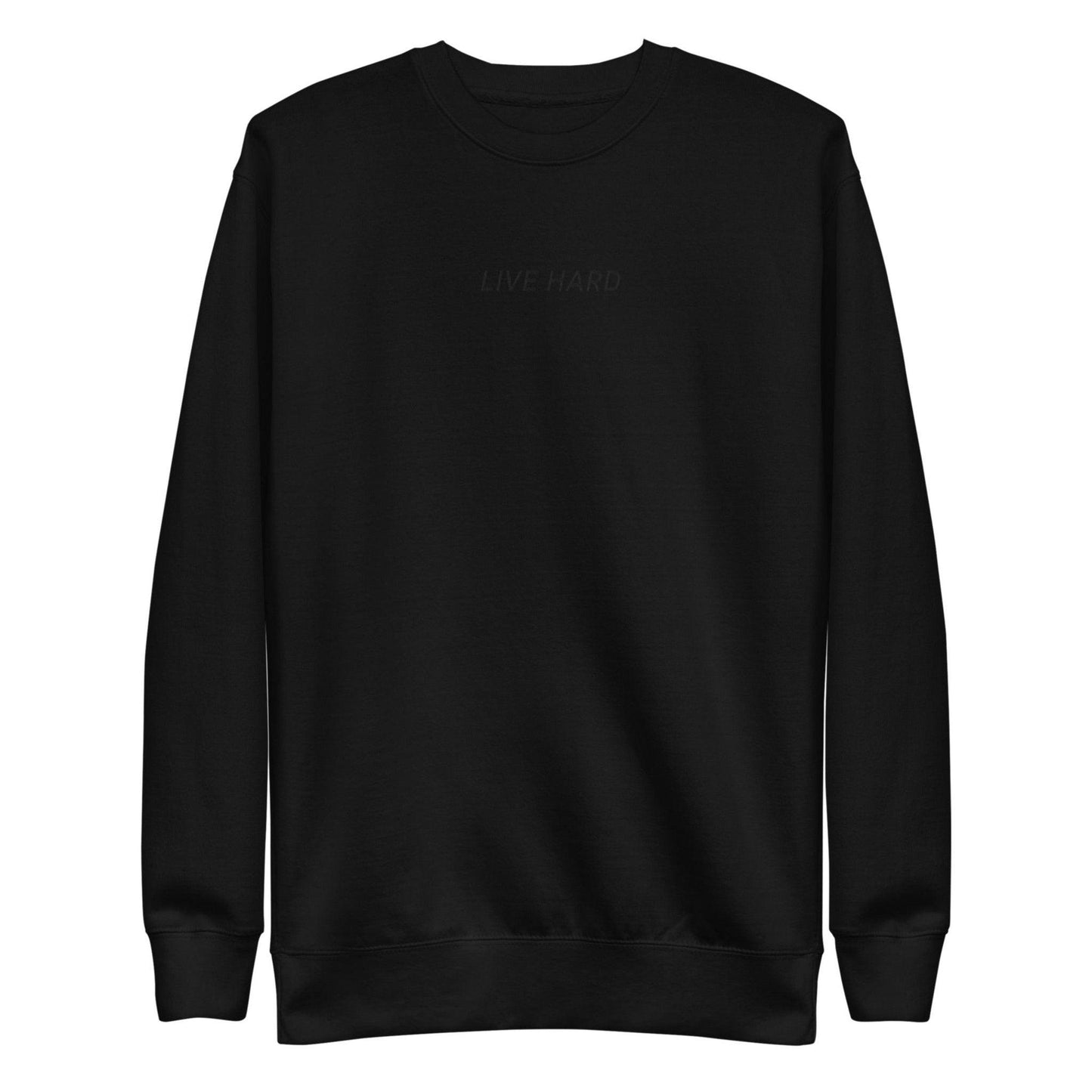 LIVE HARD embroidered crew - Combat Life Apparel