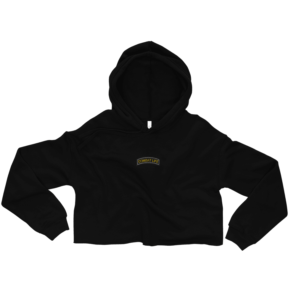 Tab Crop Hoodie - Combat Life