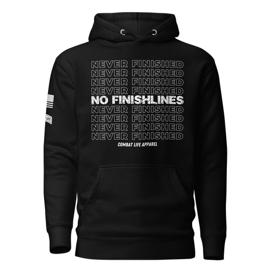 NEVER FINISHED Hoodie - Combat Life Apparel